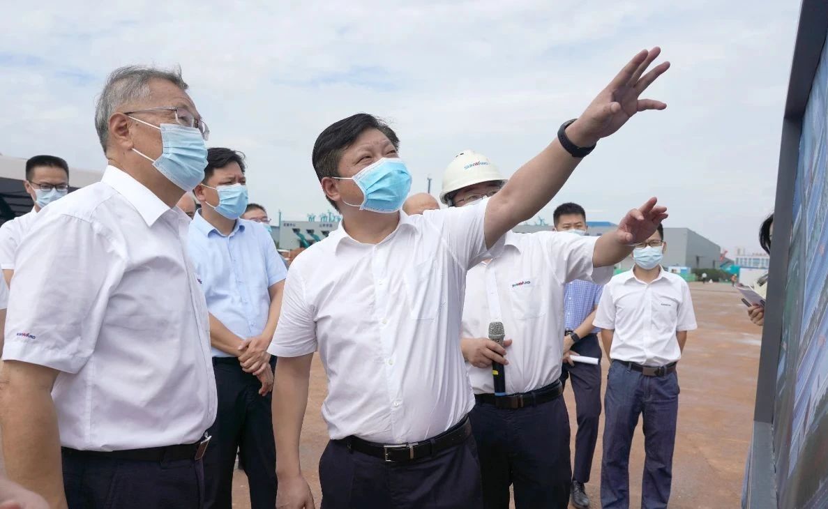 长沙县委书记付旭明调研银河集团9873cm智能