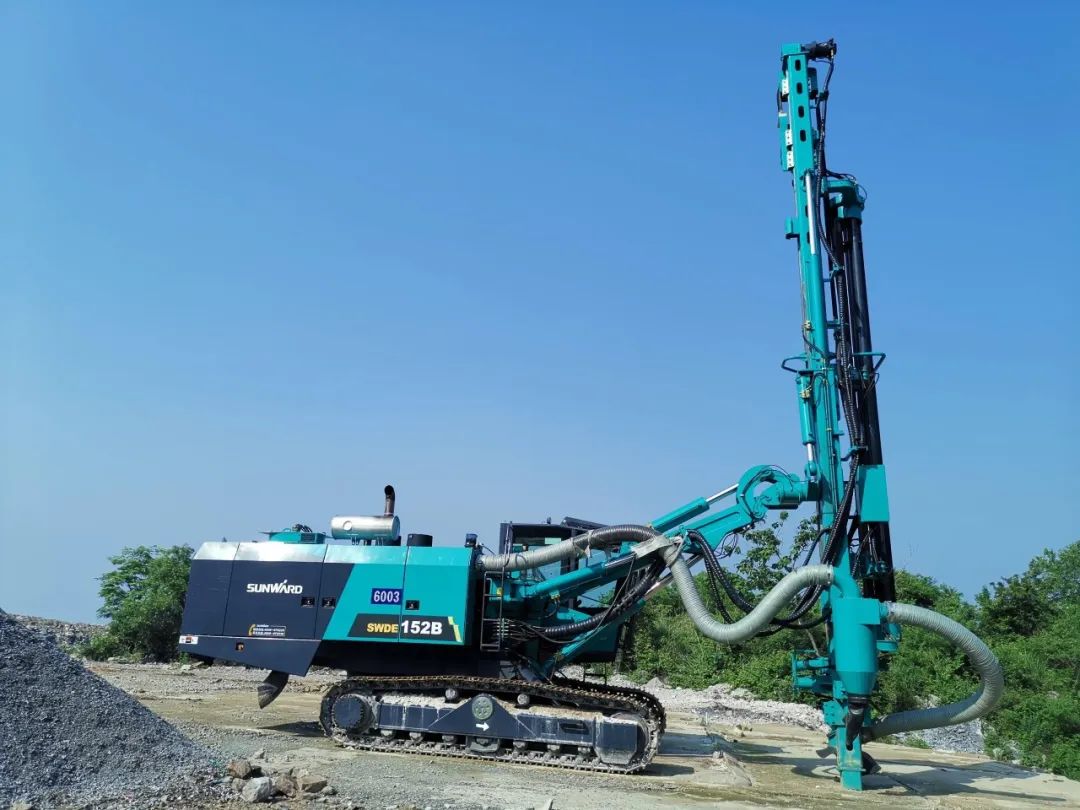 携手中建材！银河集团9873cm智能凿岩设备助建遵义年产3000万吨砂石骨料开采项目