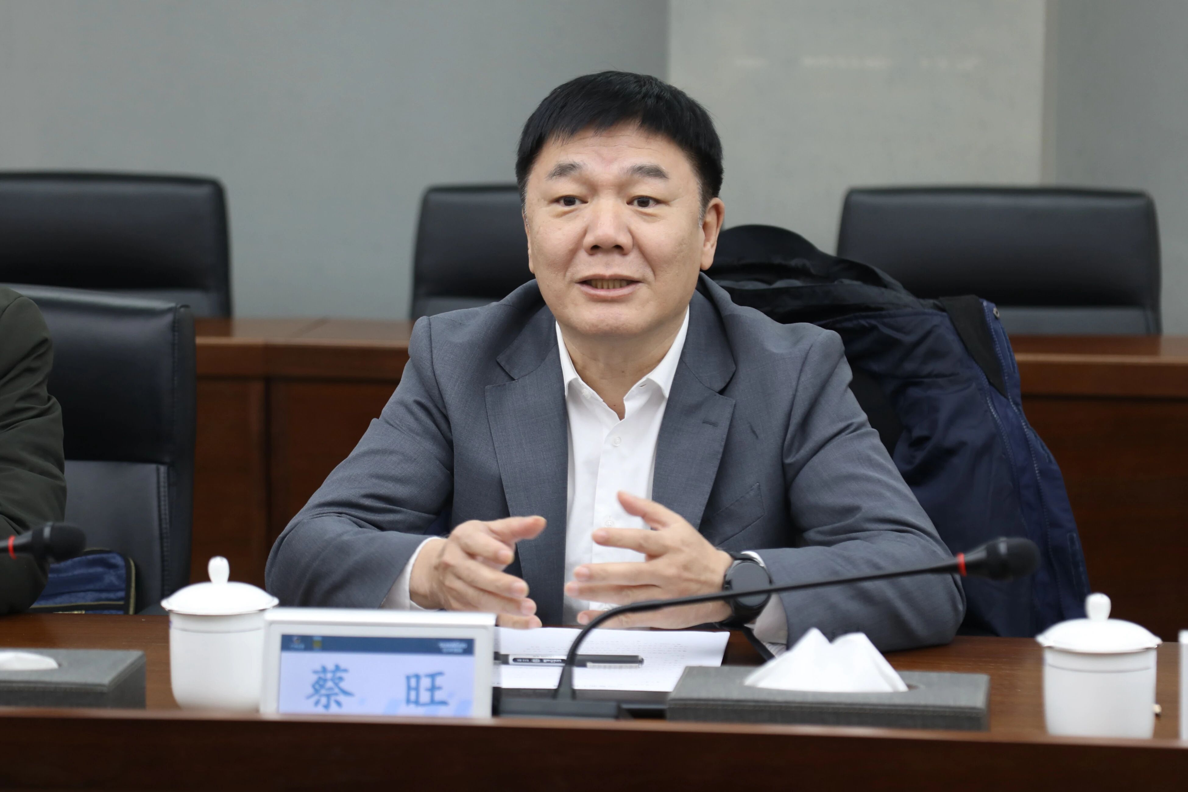 中国出口信誉保险公司湖南分公司掌管人蔡旺到访银河集团9873cm智能